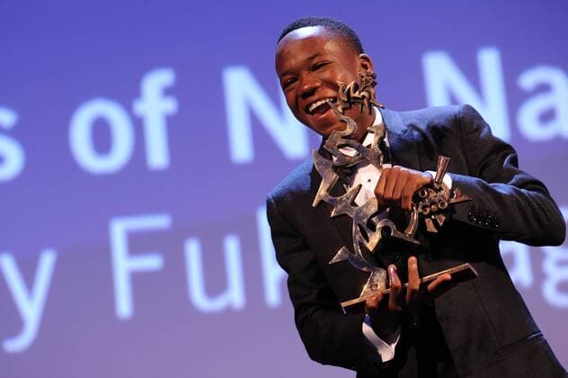 72nd Venice Film Festival, Awards Ceremony Pictured: Abraham Attah, prize Marcello Mastroianni for the best young actor  AlbertoxTerenghi Veneziax2015