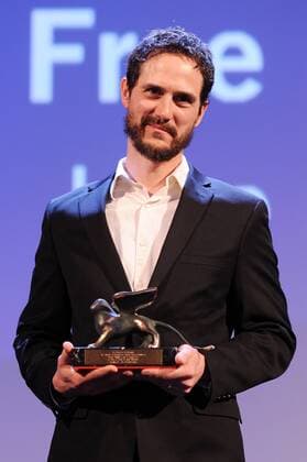72nd Venice Film Festival, Awards Ceremony Pictured: Jake Mahaffy prize Orizzonti for the best film Free in Deed  AlbertoxTerenghi Veneziax2015
