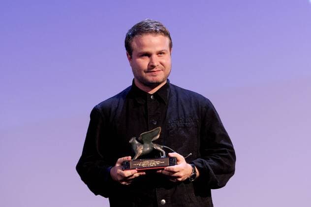 72nd Venice Film Festival, Awards Ceremony Pictured: Prize Orizzonti for the best director Brady Corbet for the film The childhood of a leader  AlbertoxTerenghi Veneziax2015