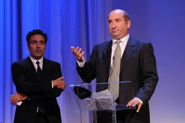 72nd Venice Film Festival, Awards Ceremony Pictured: Antonio Albanese, Saverio Costanzo  AlbertoxTerenghi Veneziax2015