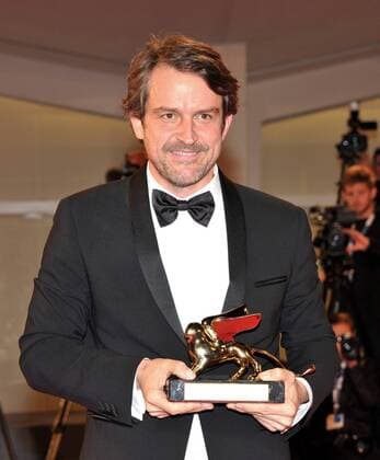 72nd Venice Film Festival, Red carpet closing ceremony and Golden Lyon Award Pictured Lorenzo Vigas  CamillaxMorandi Veneziax2015