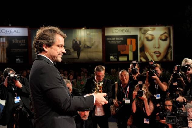 72nd Venice Film Festival, Red carpet closing ceremony and Golden Lyon Award Pictured Lorenzo Vigas  CamillaxMorandi Veneziax2015