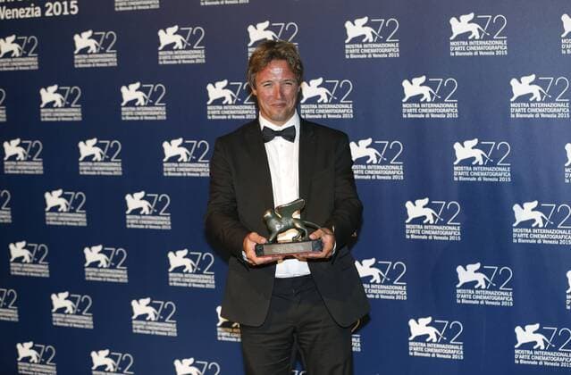 (150912) -- VENICE, Sept. 12, 2015 -- Actor Dominique Leborne poses with the Special Orizzonti Award for Best Actor for the movie Tempete , as he attends the award winners photocall during the 72nd Venice Film Festival, at the Lido of Venice, Italy, Sept. 12, 2015. ) ITALY-VENICE-FILM-FESTIVAL-72ND-AWARD YexPingfan 