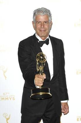 Anthony Bourdain CREATIVE ARTS EMMY AWARDS: PRESSROOM Los Angeles  Patrick Rideaux