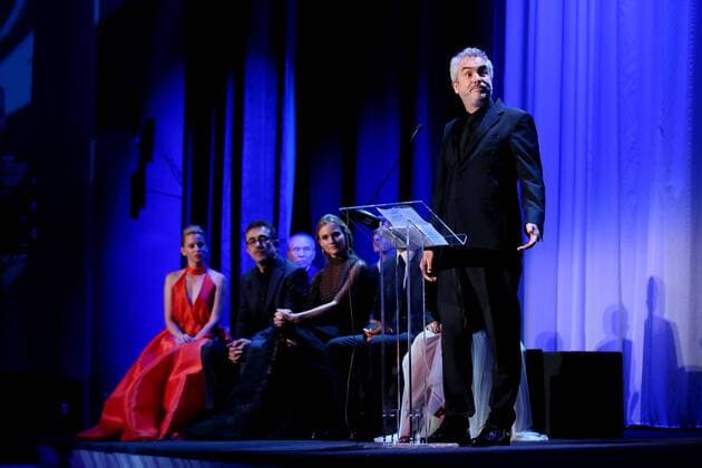 VENICE, ITALY - SEPTEMBER 12: Alfonso Cuaron attends Closing Ceremony - Inside during 72nd Venice Film Festival at Palazzo Del Cinema on September 12, 2015 in Venice, Italy. markxcape
