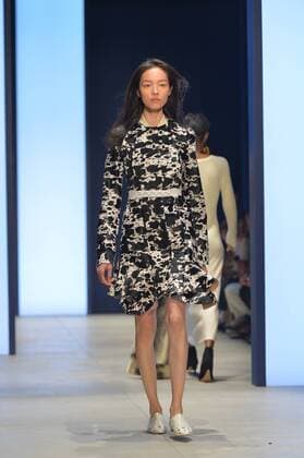 A model walks the runway at the Derek Lam Fashion Show during New York Fashion Week Spring Summer 2016 Collections in New York City on September 13, 2015.  NYP20150913979 ANDREAxHANKS