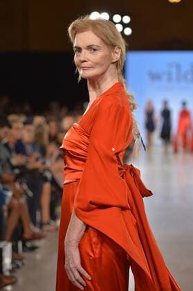 A model walks the runway at the FTL Moda Fashion Show during New York Fashion Week Spring Summer 2016 Collections in New York City on September 13, 2015.  NYP20150913969 ANDREAxHANKS