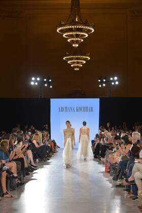 A model walks the runway at the FTL Moda Fashion Show during New York Fashion Week Spring Summer 2016 Collections in New York City on September 13, 2015.  NYP20150913967 ANDREAxHANKS
