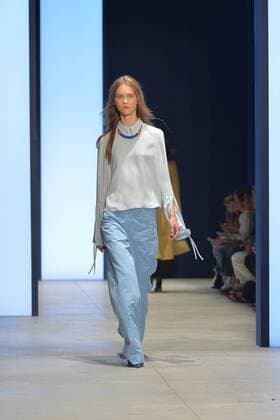 A model walks the runway at the Derek Lam Fashion Show during New York Fashion Week Spring Summer 2016 Collections in New York City on September 13, 2015.  NYP20150913980 ANDREAxHANKS