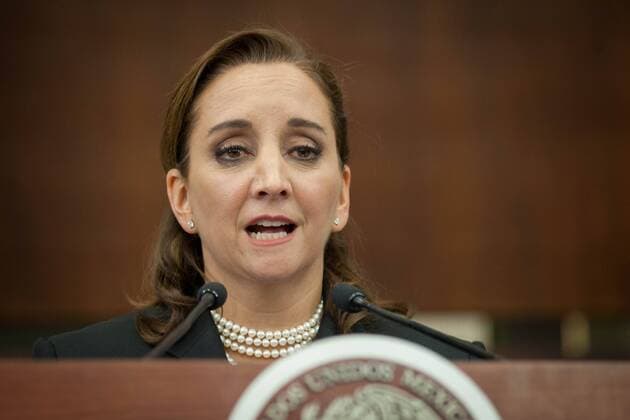 MEXICO CITY, Sept. 14, 2015 -- Head of Mexico s Secretary of Foreign Affairs Claudia Ruiz Massieu addresses a press conference on the death of Mexican tourists in an accidental attack of security forces in Egypt, at the Presidential Hangar in Mexico City, capital of Mexico, Sept. 14, 2015. ) (da) (sp) MEXICO-MEXICO CITY-EGYPT-ATTACK-PRESS CONFERENCE PedroxMera 