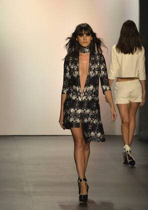 (150916) -- NEW YORK, Sept. 16, 2015 -- Models present creations of the Spring Summer 2016 Thomas Wylde collection during the New York Fashion Week in New York, the United States, on Sept. 16, 2015. )(wr) U.S.-NEW YORK-FASHION WEEK-THOMAS WYLDE WangxLei 