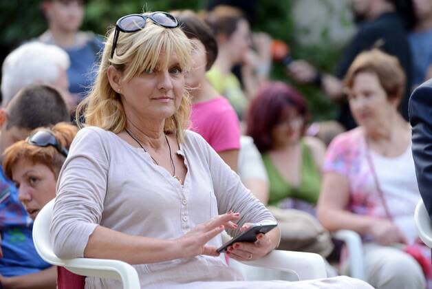 Garden of Eden of Angels Museum held a concert for pets 16.09.2015., Croatia, Varazdin - Garden of Eden of Angels Museum held a concert for pets. The concert was attended by singer Sanja Dolezal and Minister of Social Welfare and Youth Milanka Opacic with her dog Jumper.  MarkoxJurinec PIXSELL