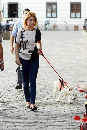 Garden of Eden of Angels Museum held a concert for pets 16.09.2015., Croatia, Varazdin - Garden of Eden of Angels Museum held a concert for pets. The concert was attended by singer Sanja Dolezal and Minister of Social Welfare and Youth Milanka Opacic with her dog Jumper.  MarkoxJurinec PIXSELL