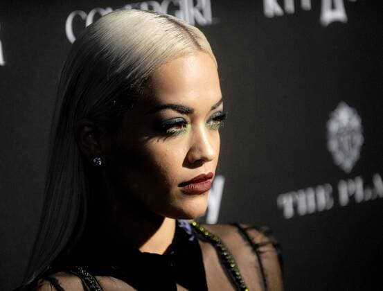 Rita Ora arrives on the red carpet at the Harper s BAZAAR ICONS Event at The Plaza Hotel in New York City on September 16, 2015.  NYP20150916107 DENNISxVANxTINE