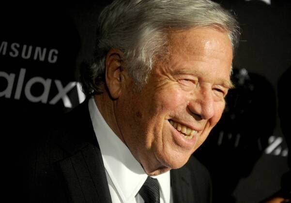 Robert Kraft arrives on the red carpet at the Harper s BAZAAR ICONS Event at The Plaza Hotel in New York City on September 16, 2015.  NYP20150916111 DENNISxVANxTINE
