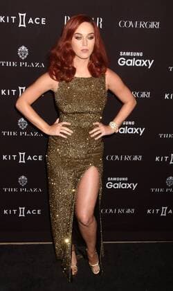 Sept. 16, 2015 - New York, New York, U.S. - Singer KATY PERRY attends the 2015 HARPER S BAAZAR celebrates ICONS red carpet held held at the Plaza Hotel, New York U.S. - ZUMAk03_