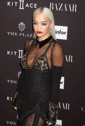 Sept. 16, 2015 - New York, New York, U.S. - Singer RITA ORA attends the 2015 HARPER S BAAZAR celebrates ICONS red carpet held held at the Plaza Hotel, New York U.S. - ZUMAk03_
