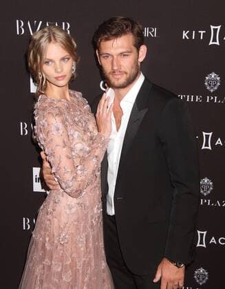 Sept. 16, 2015 - New York, New York, U.S. - Model MARLOES HORST and actor ALEX PETTYFER attend the 2015 HARPER S BAAZAR celebrates ICONS red carpet held held at the Plaza Hotel, New York U.S. - ZUMAk03_