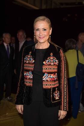 Cristina Cifuentes en el desfile de Agatha Ruiz de la Prada en la Mercedes Benz Fashion Week 2015 de Madrid. 588 cordon press Cristina Cifuentes at the Agatha Ruiz de la Prada s catwalk in Mercedes Benz Fashion Week 2015 in Madrid. 