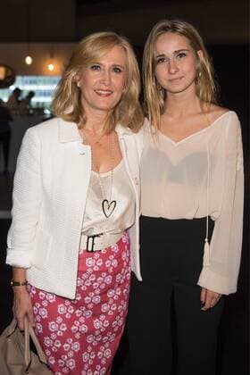 Nieves Herrero y su hija Ana en el desfile de Agatha Ruiz de la Prada en la Mercedes Benz Fashion Week 2015 en Madrid. 588 cordon press Nieves Herrero and her daugther Ana at Agatha Ruiz de la Prada s catwalk in the Mercedes Benz Fashion Week 2015 in Madrid. 