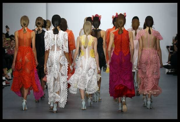. 18 09 2015. London, United Kingdom. Finale of the Bora Aksu show at London Fashion Week-S S 2016-Day One.  xStephenxLockx xi-Imagesx IIM-11057-0020