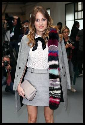 . 18 09 2015. London, United Kingdom. Rosie Fortescue at Bora Aksu show at London Fashion Week-S S 2016-Day One.  xStephenxLockx xi-Imagesx IIM-11057-0039