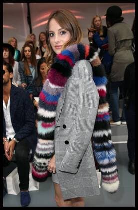 . 18 09 2015. London, United Kingdom. Rosie Fortescue at Bora Aksu show at London Fashion Week-S S 2016-Day One.  xStephenxLockx xi-Imagesx IIM-11057-0041