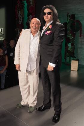 Gene Simmons y Francis Montesinos en la Mercedes Benz Fashion Week 2015 de Madrid. 588 cordon press Gene Simmons and Francis Montesinos at the Mercedes Benz Fashion Week 2015 in Madrid. 