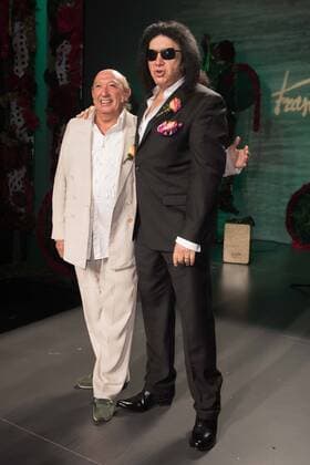 Gene Simmons y Francis Montesinos en la Mercedes Benz Fashion Week 2015 de Madrid. 588 cordon press Gene Simmons and Francis Montesinos at the Mercedes Benz Fashion Week 2015 in Madrid. 
