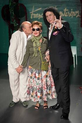 Gene Simmons y Francis Montesinos en la Mercedes Benz Fashion Week 2015 de Madrid. 588 cordon press Gene Simmons and Francis Montesinos at the Mercedes Benz Fashion Week 2015 in Madrid. 