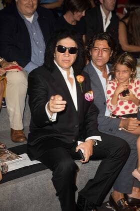 Gene Simmons en el desfile de Francis Montesinos de la Mercedes Benz Fashion Week 2015 en Madrid. 588 cordon press Gene Simmons at the Francis Montesinos catwalk of Mercedes Benz Fashion Week 2015 in Madrid. 