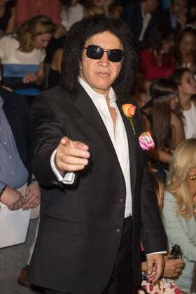Gene Simmons en el desfile de Francis Montesinos de la Mercedes Benz Fashion Week 2015 en Madrid. 588 cordon press Gene Simmons at the Francis Montesinos catwalk of Mercedes Benz Fashion Week 2015 in Madrid. 