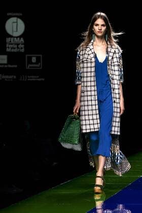 Model bei der Alianto Fashion Show auf der Mercedes-Benz Fashion Week Madrid Spring Summer 2016. Madrid, 18.09.2015 Alianto Model 