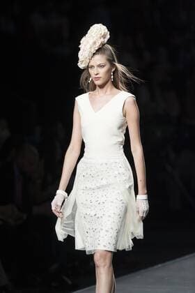 Sept. 18, 2015 - Madrid, Spain - A model showcases designs by Francis Montesinos on the runway at the Francis Montesinos show during Mercedes-Benz Fashion Week Madrid Spring Summer 2016 at Ifema on September 18, 2015 in Madrid, Spain. Madrid Spain  - ZUMAn230