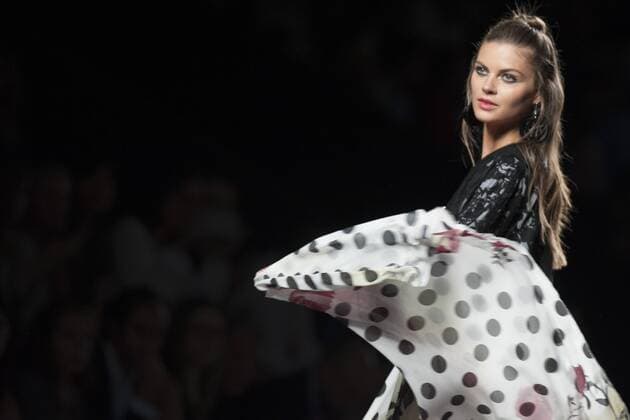 Sept. 18, 2015 - Madrid, Madrid, Spain - A model showcases designs by Francis Montesinos on the runway at the Francis Montesinos show during Mercedes-Benz Fashion Week Madrid Spring Summer 2016 at Ifema on September 18, 2015 in Madrid, Spain. Madrid Spain  - ZUMAn230