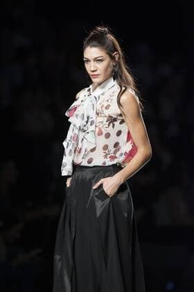 Sept. 18, 2015 - Madrid, Spain - A model showcases designs by Francis Montesinos on the runway at the Francis Montesinos show during Mercedes-Benz Fashion Week Madrid Spring Summer 2016 at Ifema on September 18, 2015 in Madrid, Spain. Madrid Spain  - ZUMAn230