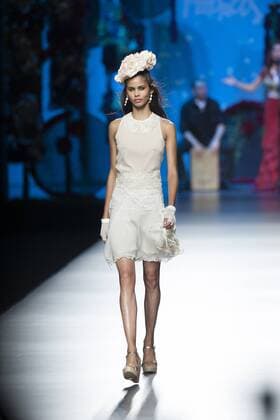 Sept. 18, 2015 - Madrid, Spain - A model showcases designs by Francis Montesinos on the runway at the Francis Montesinos show during Mercedes-Benz Fashion Week Madrid Spring Summer 2016 at Ifema on September 18, 2015 in Madrid, Spain. Madrid Spain  - ZUMAn230