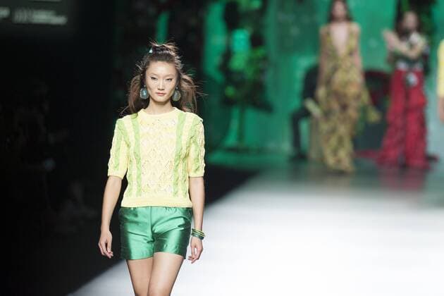 Sept. 18, 2015 - Madrid, Madrid, Spain - A model showcases designs by Francis Montesinos on the runway at the Francis Montesinos show during Mercedes-Benz Fashion Week Madrid Spring Summer 2016 at Ifema on September 18, 2015 in Madrid, Spain. Madrid Spain  - ZUMAn230