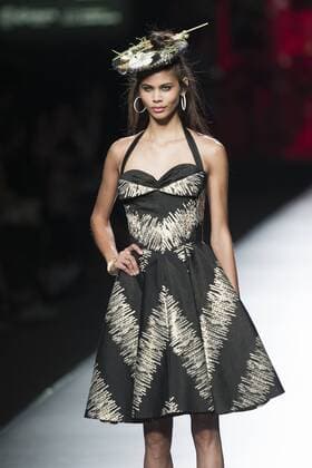 Sept. 18, 2015 - Madrid, Madrid, Spain - A model showcases designs by Francis Montesinos on the runway at the Francis Montesinos show during Mercedes-Benz Fashion Week Madrid Spring Summer 2016 at Ifema on September 18, 2015 in Madrid, Spain. Madrid Spain  - ZUMAn230