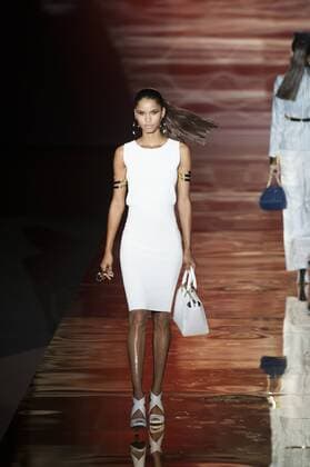 Sept. 18, 2015 - Madrid, Madrid, Spain - A model showcases designs by Roberto Verino on the runway at the Roberto Verino show during Mercedes-Benz Fashion Week Madrid Spring Summer 2015 16 at Ifema on September 18, 2015 in Madrid, Spain. Madrid Spain  - ZUMAn230
