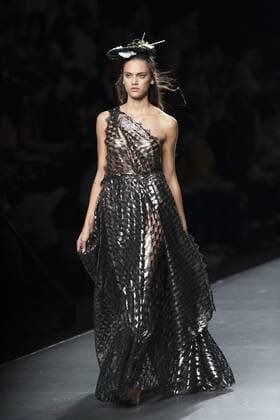 Sept. 18, 2015 - Madrid, Spain - A model showcases designs by Francis Montesinos on the runway at the Francis Montesinos show during Mercedes-Benz Fashion Week Madrid Spring Summer 2016 at Ifema on September 18, 2015 in Madrid, Spain. Madrid Spain  - ZUMAn230