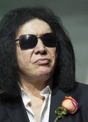 Sept. 18, 2015 - Madrid, Madrid, Spain - Israeli-US singer guitarist Gene Simmons of US rock band Kiss during the presentation of Francis Montesinos Spring-Summer 2016 collection during the Madrid Fashion Week in Madrid on September 18, 2015. Madrid Spain  - ZUMAn230