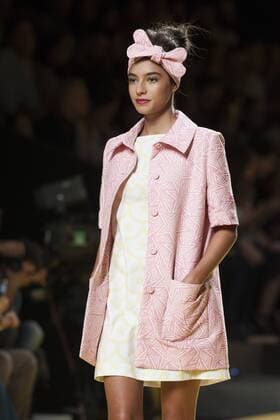 Sept. 18, 2015 - Madrid, Madrid, Spain - A model showcases designs by Agatha Ruiz de la Prada on the runway at the Agatha Ruiz de la Prada show during the Mercedes-Benz Fashion Week Madrid Spring Summer 2016 at Ifema on September 18, 2015 in Madrid, Spain. Madrid Spain  - ZUMAn230