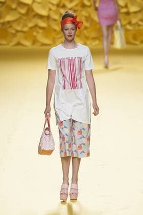 Sept. 18, 2015 - Madrid, Spain - A model showcases designs by Agatha Ruiz de la Prada on the runway at the Agatha Ruiz de la Prada show during the Mercedes-Benz Fashion Week Madrid Spring Summer 2016 at Ifema on September 18, 2015 in Madrid, Spain. Madrid Spain  - ZUMAn230