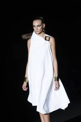 Sept. 18, 2015 - Madrid, Spain - A model showcases designs by Roberto Verino on the runway at the Roberto Verino show during Mercedes-Benz Fashion Week Madrid Spring Summer 2015 16 at Ifema on September 18, 2015 in Madrid, Spain. Madrid Spain  - ZUMAn230