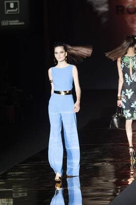 Sept. 18, 2015 - Madrid, Spain - A model showcases designs by Roberto Verino on the runway at the Roberto Verino show during Mercedes-Benz Fashion Week Madrid Spring Summer 2015 16 at Ifema on September 18, 2015 in Madrid, Spain. Madrid Spain  - ZUMAn230