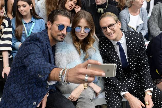 Made in Chelsea stars Hugo Taylor, Rosie Fortescue and Oliver Proudlock attend the Eudon Choi fashion show during London Fashion Week S S 2016 in London. SEPTEMBER 18th 2015  PTYx152913