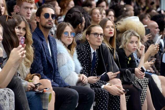 Made in Chelsea stars Hugo Taylor, Rosie Fortescue and Oliver Proudlock attend the Eudon Choi fashion show during London Fashion Week S S 2016 in London. SEPTEMBER 18th 2015  PTYx152913