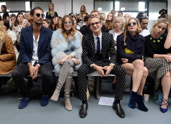 Made in Chelsea stars Hugo Taylor, Rosie Fortescue and Oliver Proudlock attend the Eudon Choi fashion show during London Fashion Week S S 2016 in London. SEPTEMBER 18th 2015  PTYx152913