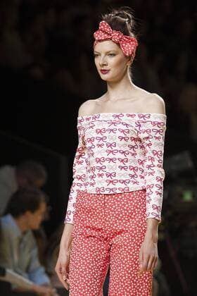 Sept. 18, 2015 - Madrid, Madrid, Spain - A model showcases designs by Agatha Ruiz de la Prada on the runway at the Agatha Ruiz de la Prada show during the Mercedes-Benz Fashion Week Madrid Spring Summer 2016 at Ifema on September 18, 2015 in Madrid, Spain. Madrid Spain  - ZUMAn230